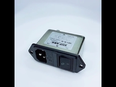 60 ~ 90dB IEC EMI Filtresi AC 250V 10A Düşük Geçişli Metal 150K-30MHZ