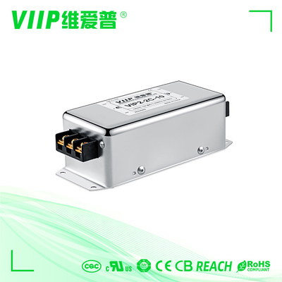 110V 250VAC 3 Fazlı Ac Hat Filtresi 15A Elektromanyetik Girişim Filtresi