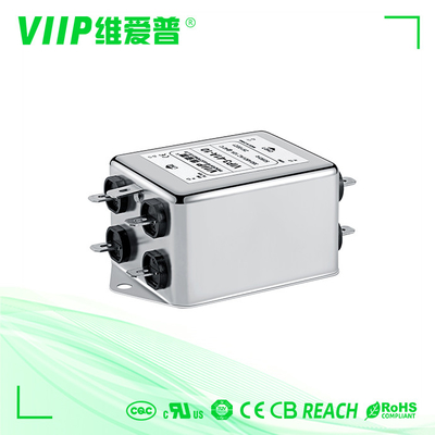 1A-200A 250 / 440VAC Vidalı Bağlantı 3 Fazlı Güç Hattı Gürültü Filtresi Düşük Geçişli EMC