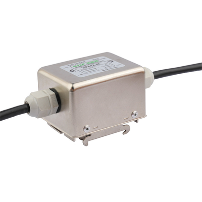 VIP2-2A-10 50Ω 2A ile DC EMI Filtresi 100MΩ yalıtım direnci Metal koruma giriş impedansı 50Ω